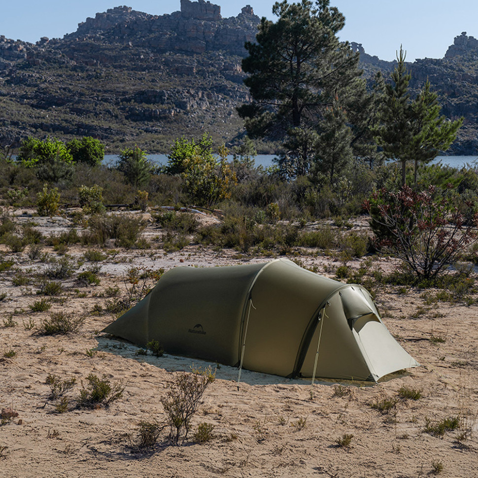 Палатка двухместная Naturehike Opalus UL CNK2450WS036, темно-зеленая фото 5