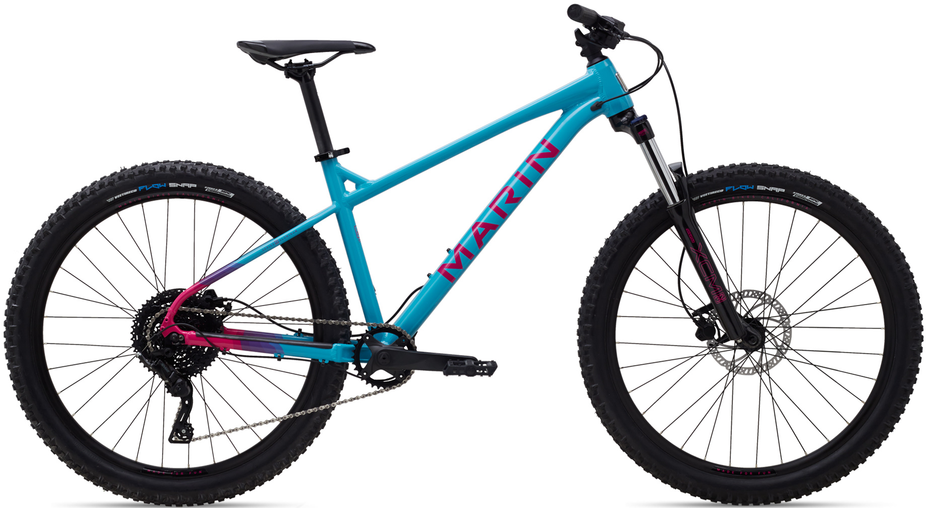 Велосипед 27,5" Marin SAN QUENTIN 1 рама - L 2022 Gloss Teal/Pink/Black