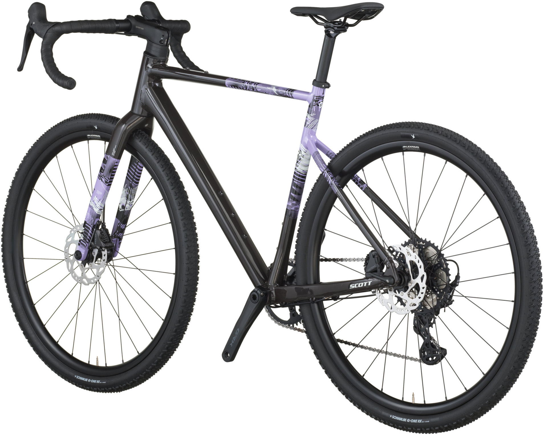 Велосипед 28" Scott SPEEDSTER GRAVEL 10 рама - M Carbon Black / Tulip Purple B6 фото 3