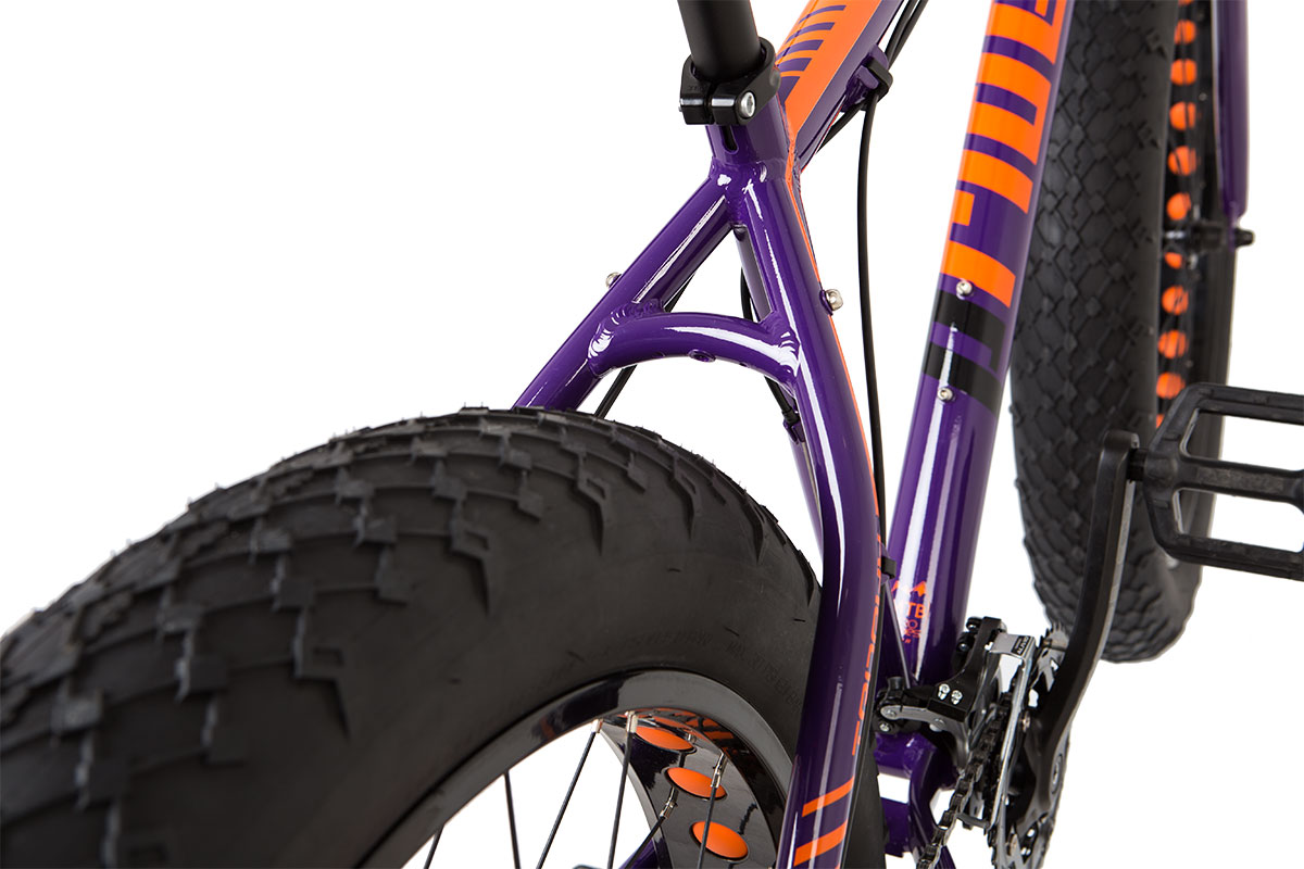 Велосипед 26'' Pride TROPHY 2.0 рама - XL фиолетовый/оранжевый лак 2017 фото 3