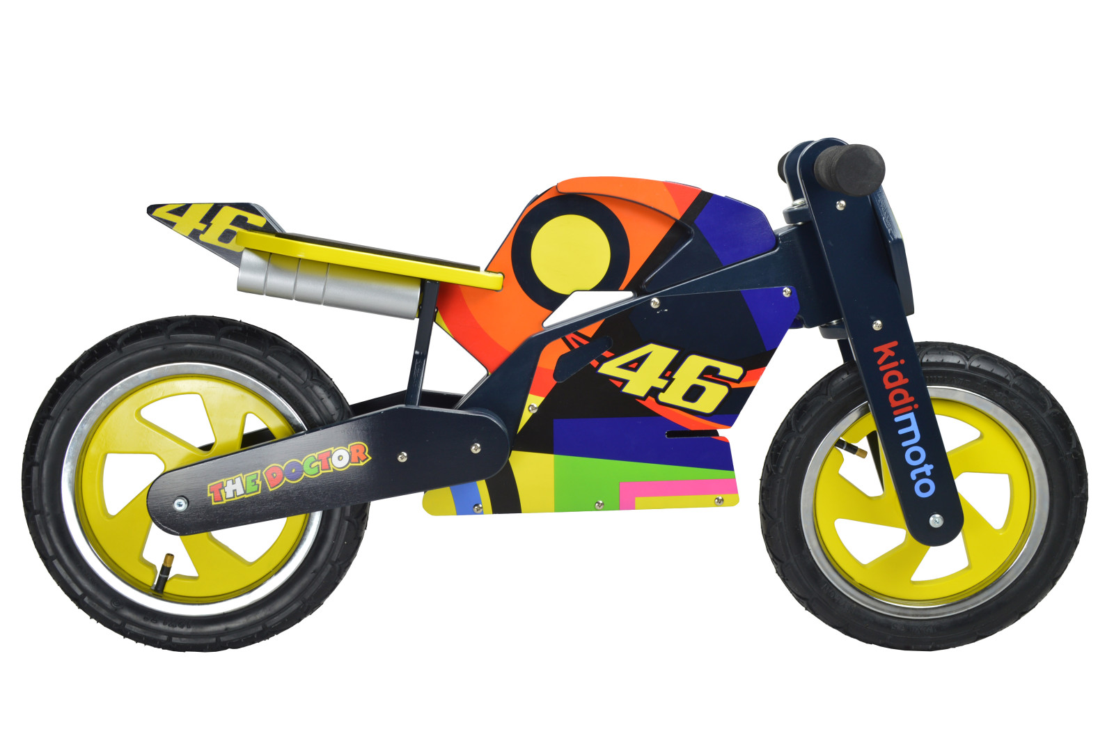 Беговел 12" Kiddimoto Heroes деревянный, с автографом Valentino Rossi фото 2