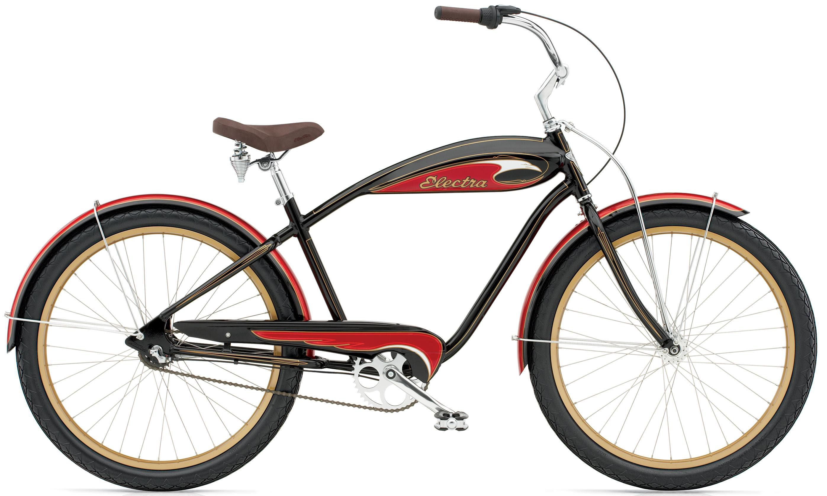 Велосипед 26" Electra Mulholland 3i (Alloy) Men's Black/Red фото 