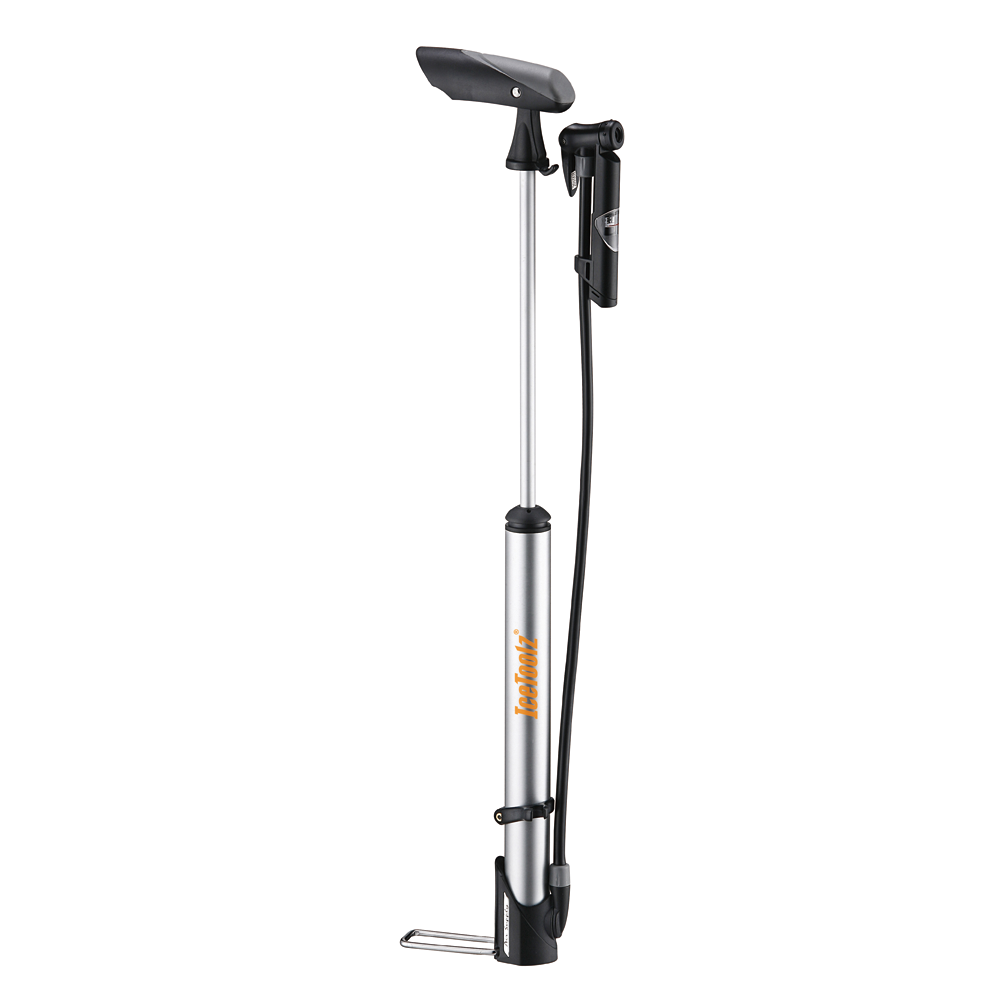 Мининасос Ice Toolz A351 алюминиемый со шлангом и манометром, presta+schreder, 140psi фото 2