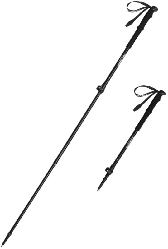Трекінгова палиця Naturehike CNK2550DS010 Sunlit Terk Base, 3 секції, 60-135 см, чорна, 1 шт фото 