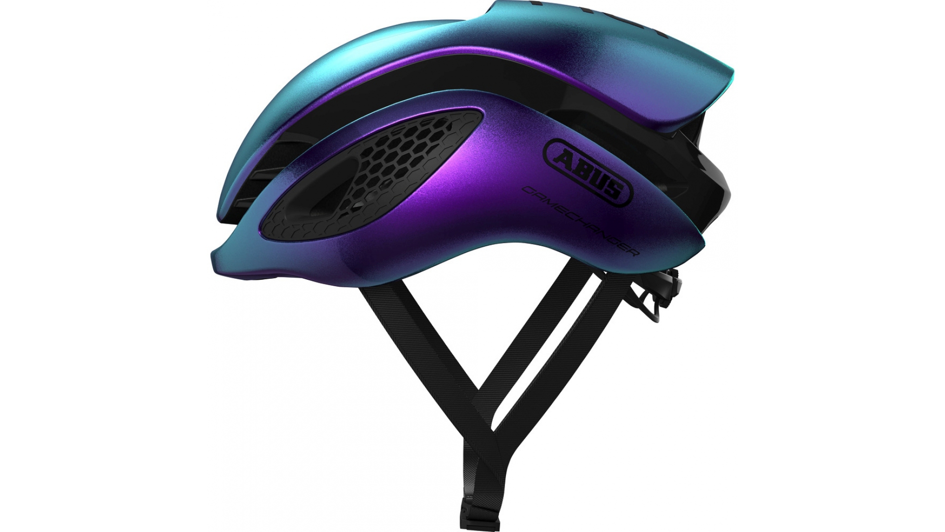 Шлем ABUS GAMECHANGER, размер M (52-58 см), Flipflop Purple, фиолетово-черный