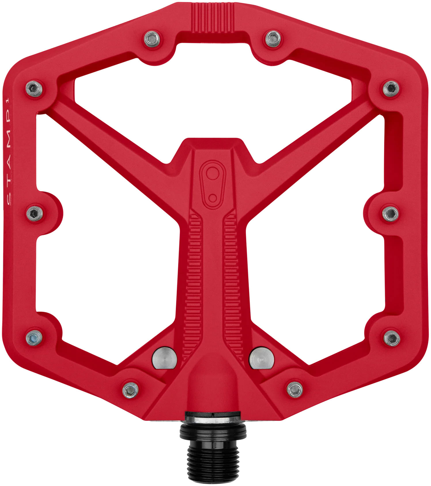 Педали Crankbrothers STAMP 1 (GEN. 2), размер S (37-43 eu), красные фото 