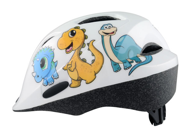 Шлем детский HQBC QORM Dino белый, размер 48-54см фото 