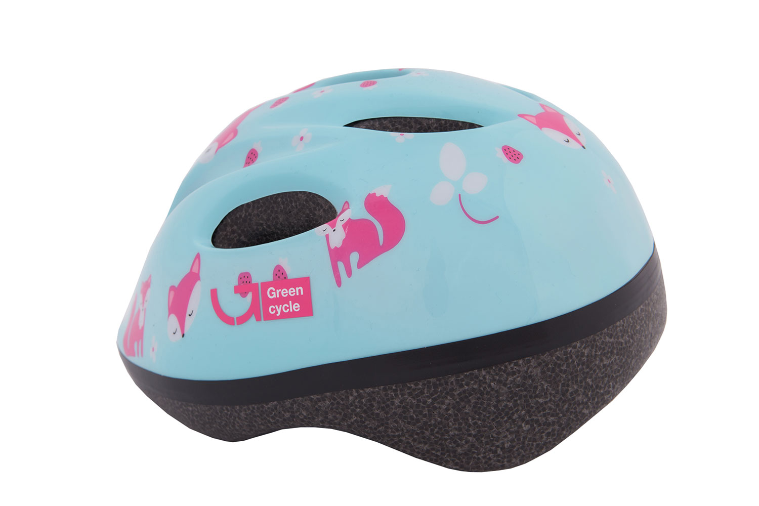 Шлем детский Green Cycle Foxy размер 50-54см мятный/малиновый/розовый лак фото 3