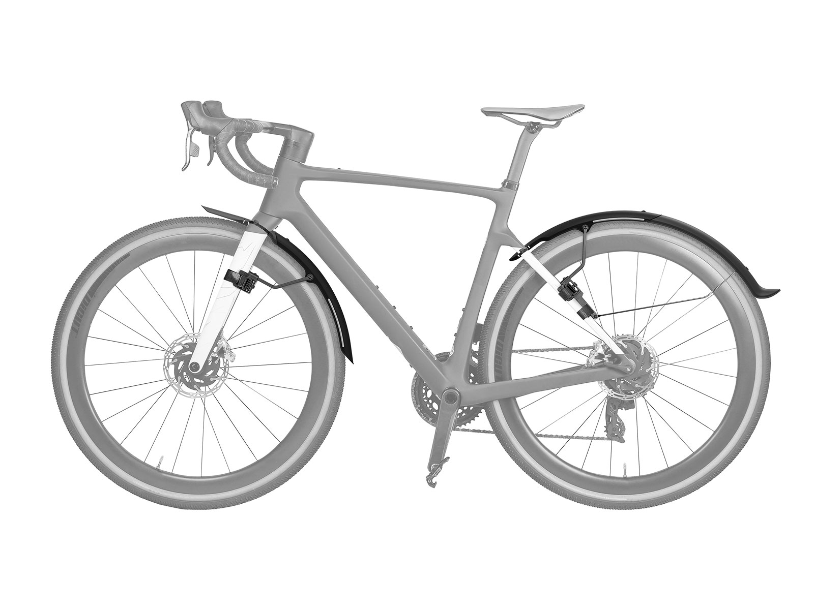 Комплект крил 27.5"-28" Topeak TetraFender G1/G2 650C/700C*50C Gravel, чорний фото 3