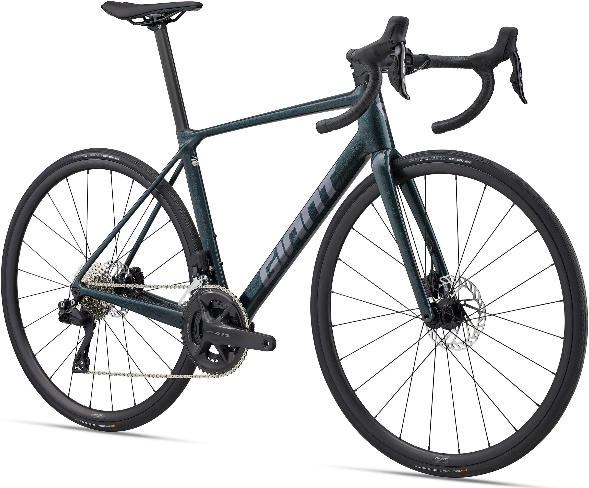 Велосипед 28" Giant TCR ADVANCED 1 PC рама - ML Asphalt Green A5 фото 2