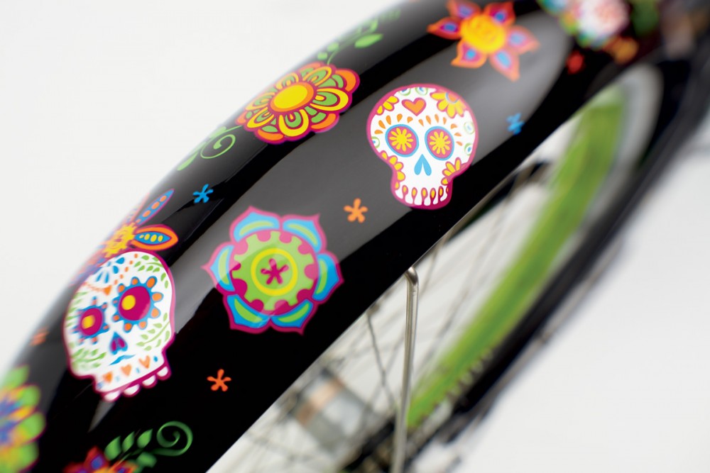 Велосипед 26 "Electra Sugar Skulls 7i Ladies 'Black фото 3