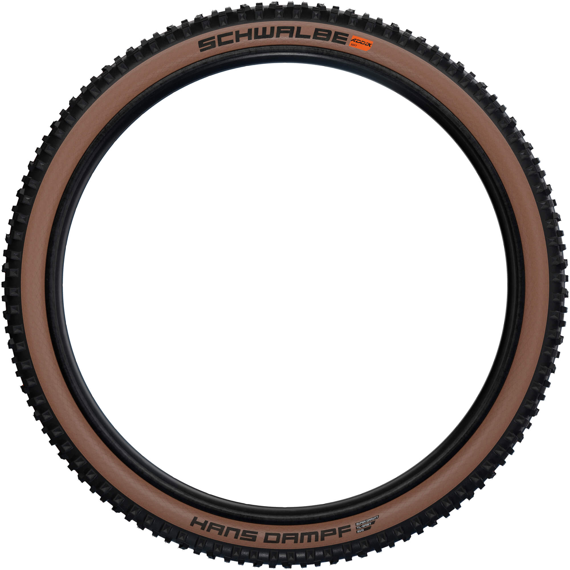 Покрышка 29x2.60 (65-622) Schwalbe HANS DAMPF Evo, Super Trail, TLE, B/BRZ-SK HS491 ADDIX Soft 67EPI фото 2