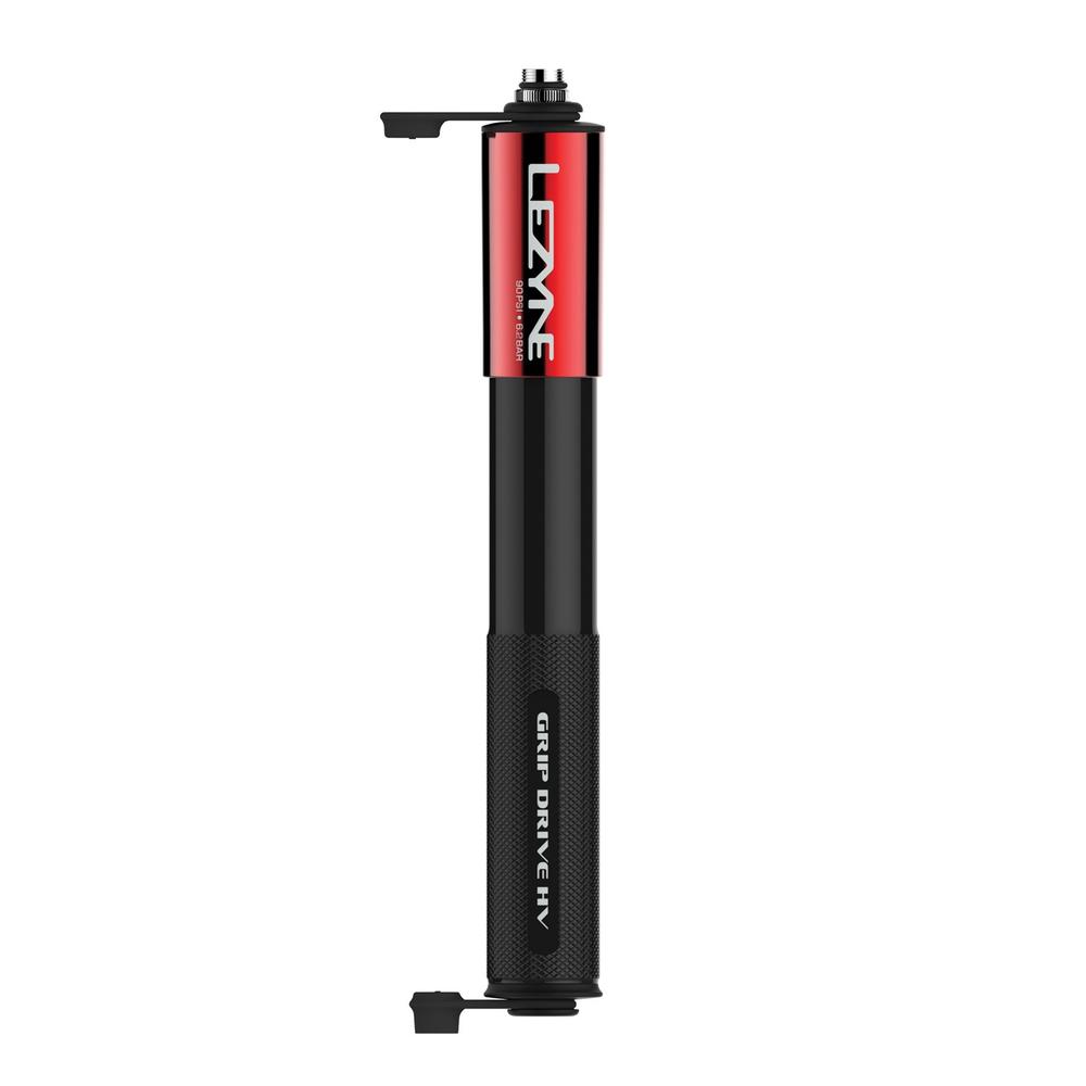 Мінінасос Lezyne GRIP DRIVE HV М, 120psi, червоний фото 