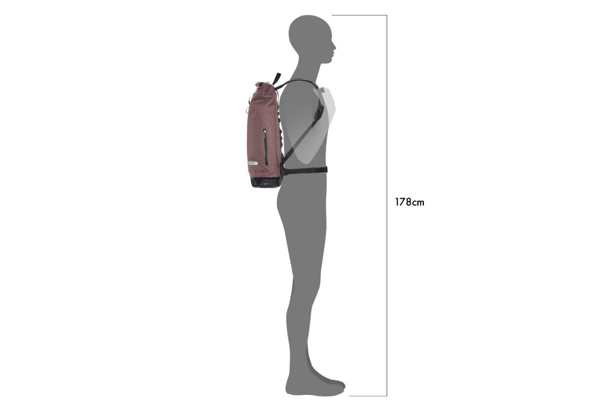 Герморюкзак городской Ortlieb Commuter-Daypack Urban Line ash rose, 21 л  фото 5