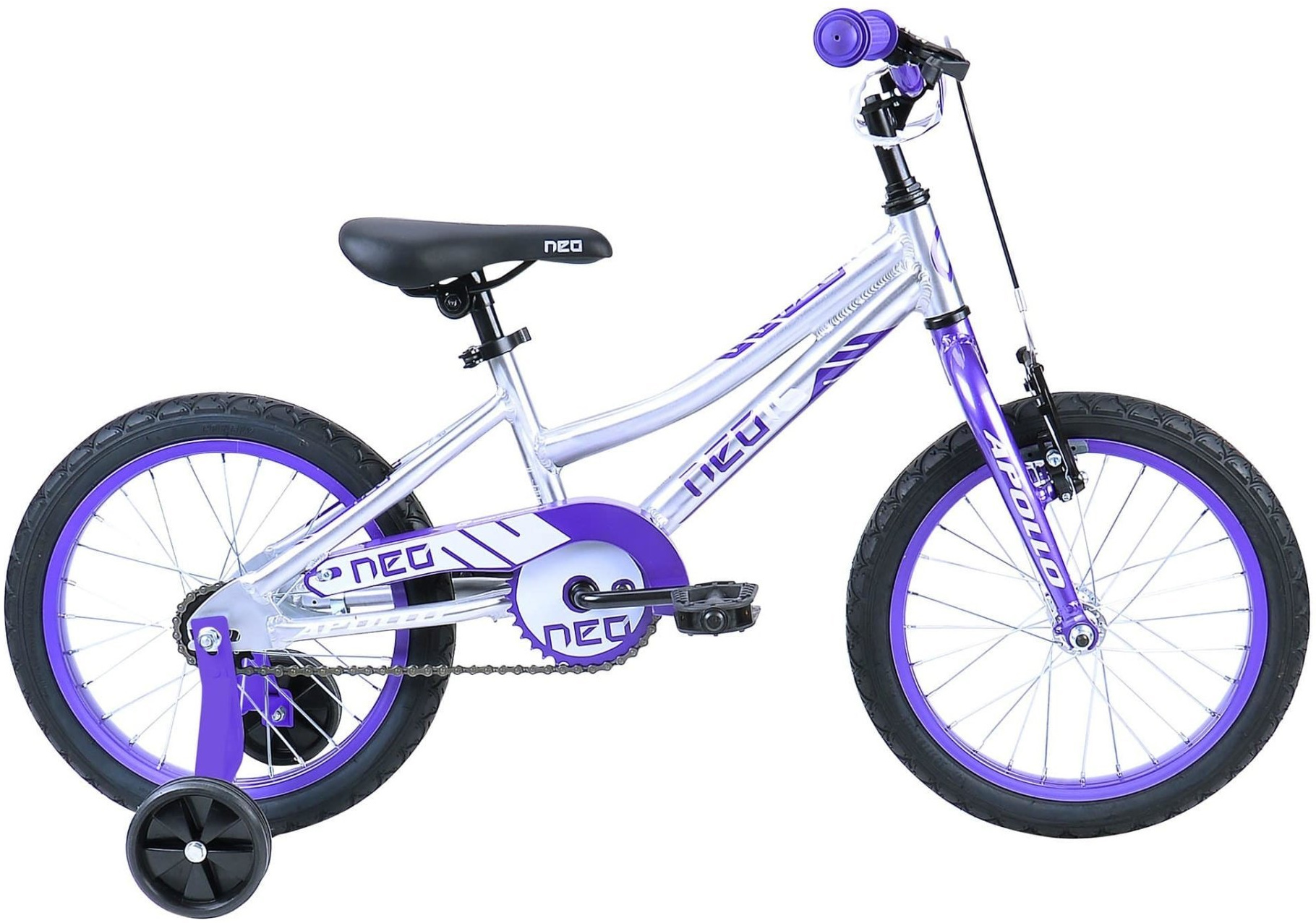Велосипед 16" Apollo NEO girls фиолетовый/белый  фото 