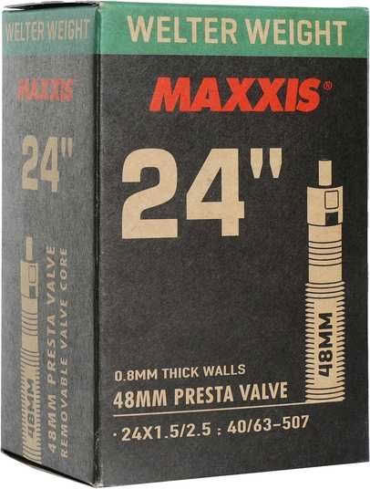 Камера 24x1.5/2.5 Maxxis WELTER WEIGHT, FV 48 mm фото 