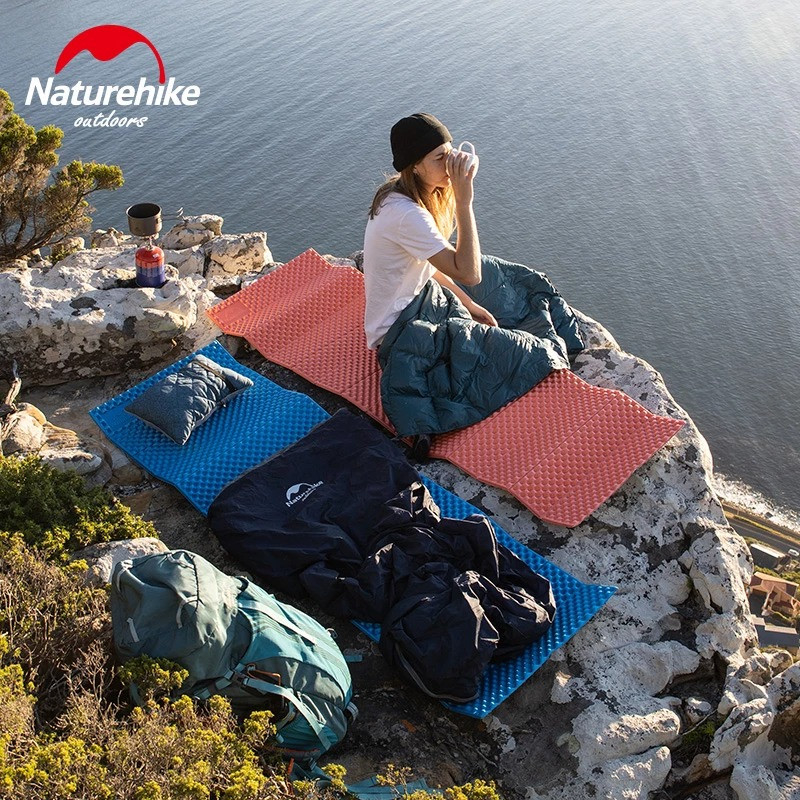 Килимок складаний Naturehike NH19QD008, IXPE+алюмінієва плівка, 185x56x1.8 см, жовтий фото 6