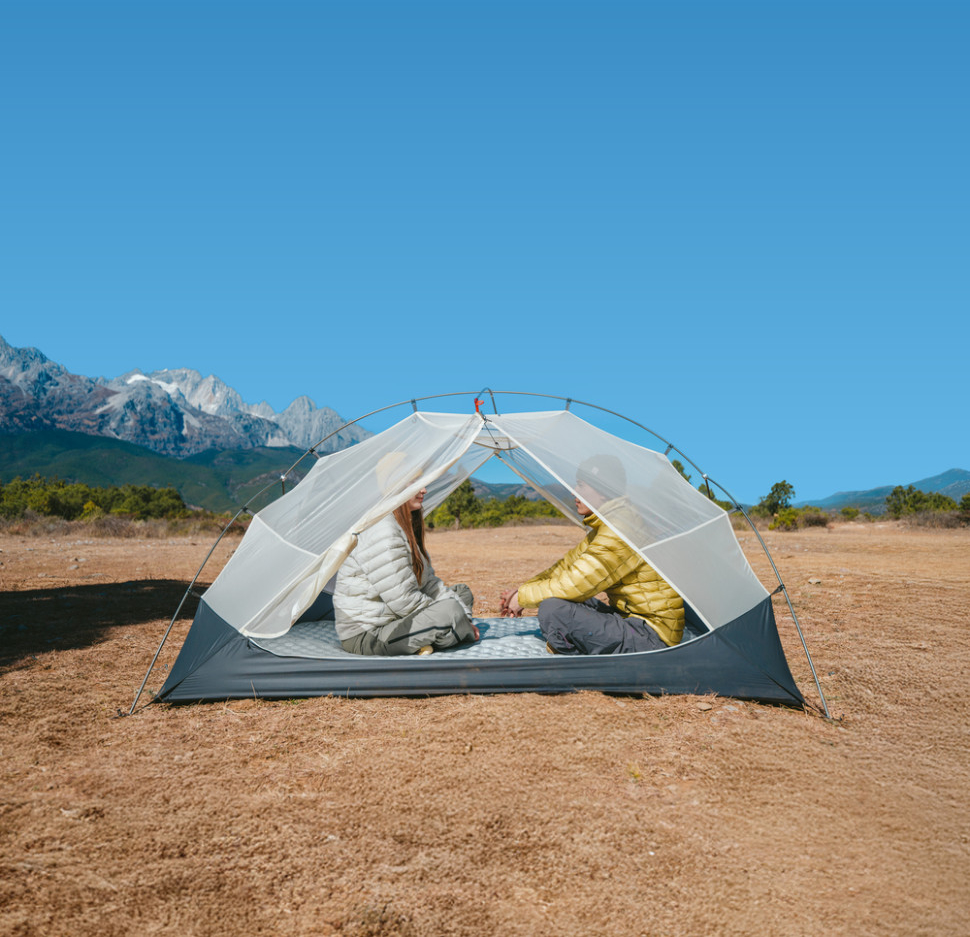 Палатка одноместная Naturehike Mongar UL CNK2550WS016, коричневая фото 7