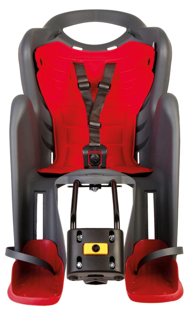 Сидіння задн. Bellelli Mr Fox Standart B-fix до 22 кг, темно-сіре сріблясте фото 2