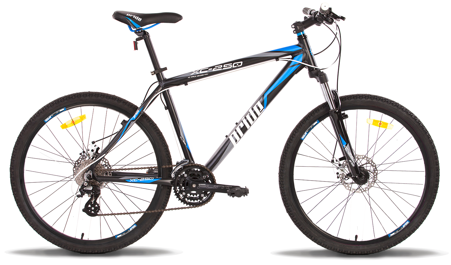 Велосипед 26 "Pride XC-250 рама - 21" чорно-синій матовий 2014 фото 