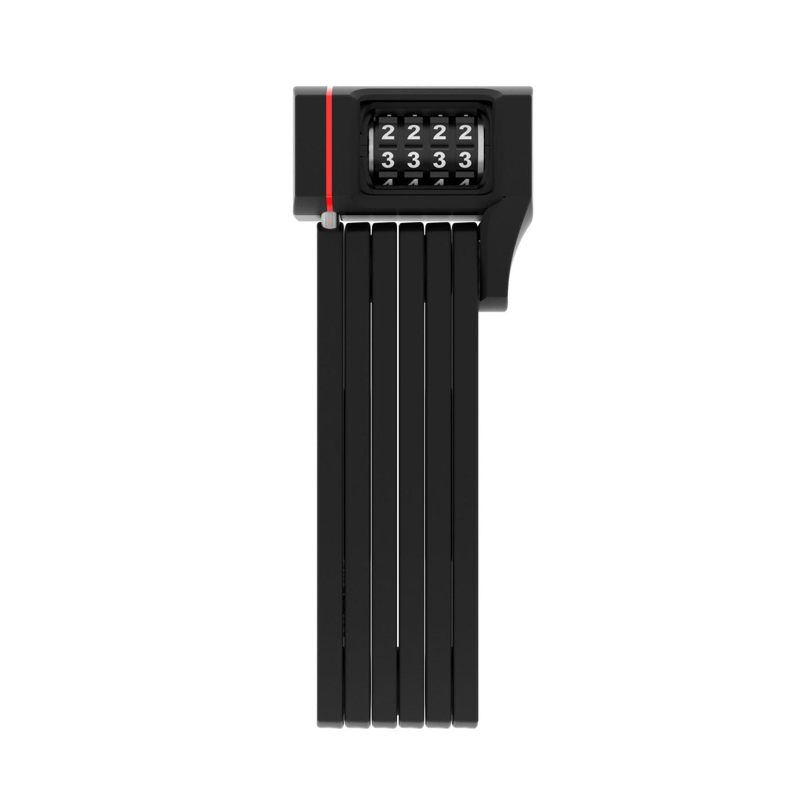 Замок сегментный ABUS Bordo uGrip, 80х5мм, кодовый на 4 цифры, черный фото 