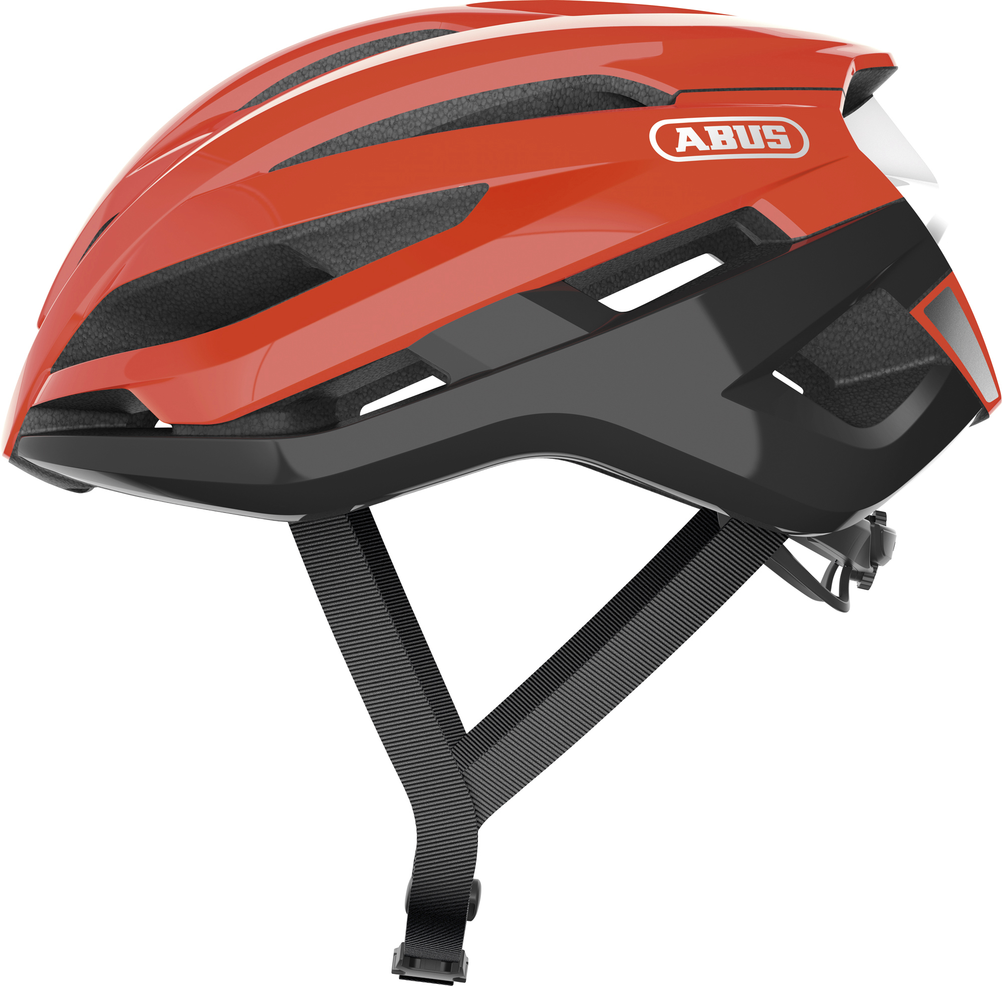 Шлем ABUS STORMCHASER, размер L (59-61 см), Shrimp Orange, оранжево-черный фото 