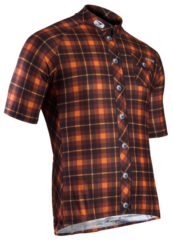 Джерси Sugoi Lumberjack, кор. рукав, мужское, brown (коричневое), XL фото 