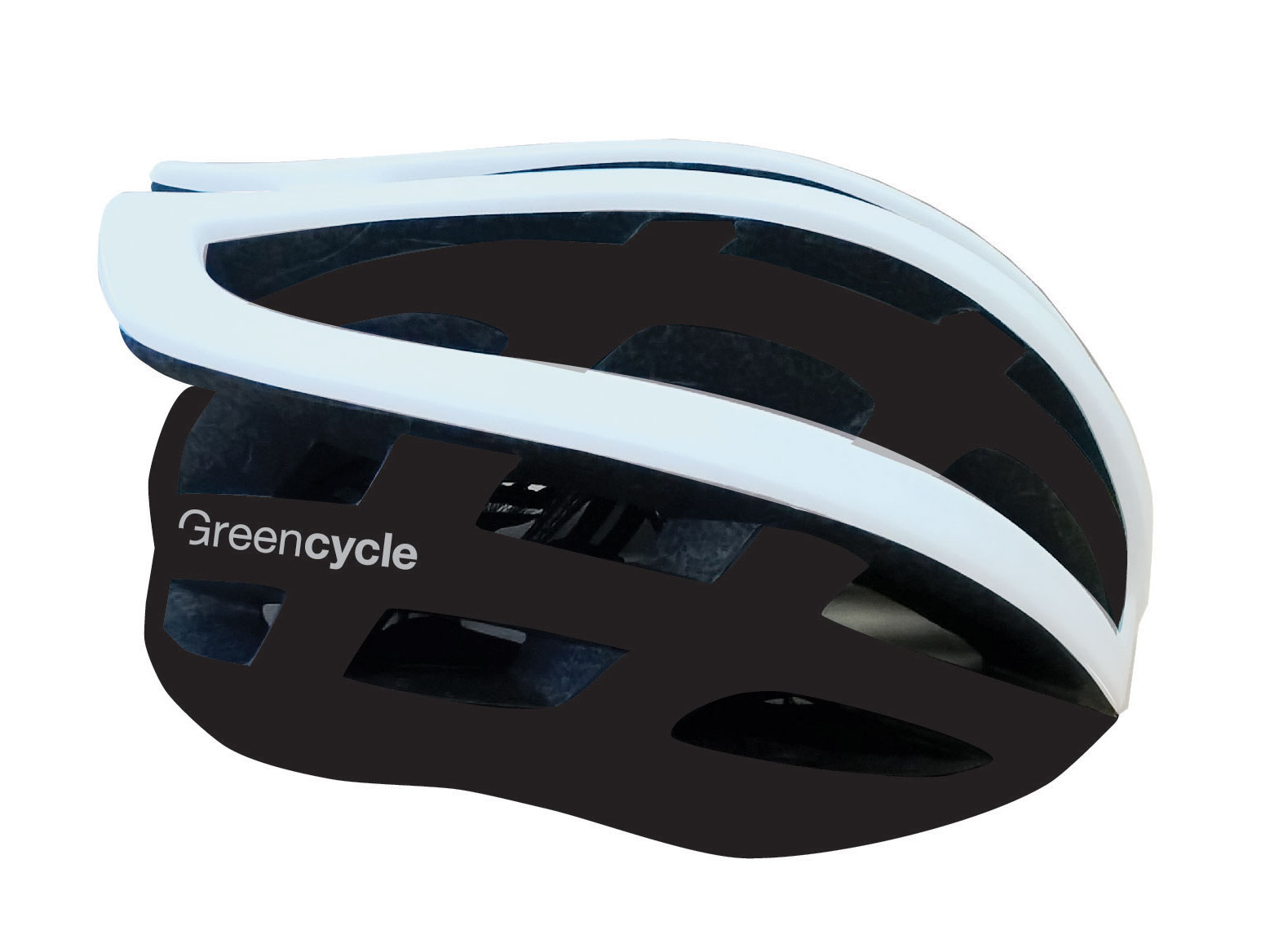 Шлем Green Cycle Eos размер M для шоссе черно-белый матовый фото 