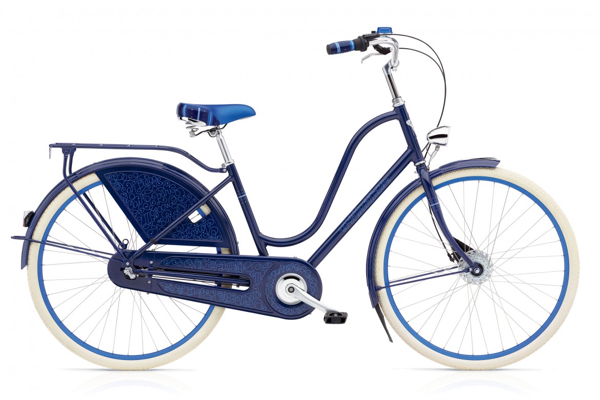 Велосипед 28" Electra Amsterdam Fashion 3i Ladies' Jetsetter Blue фото 