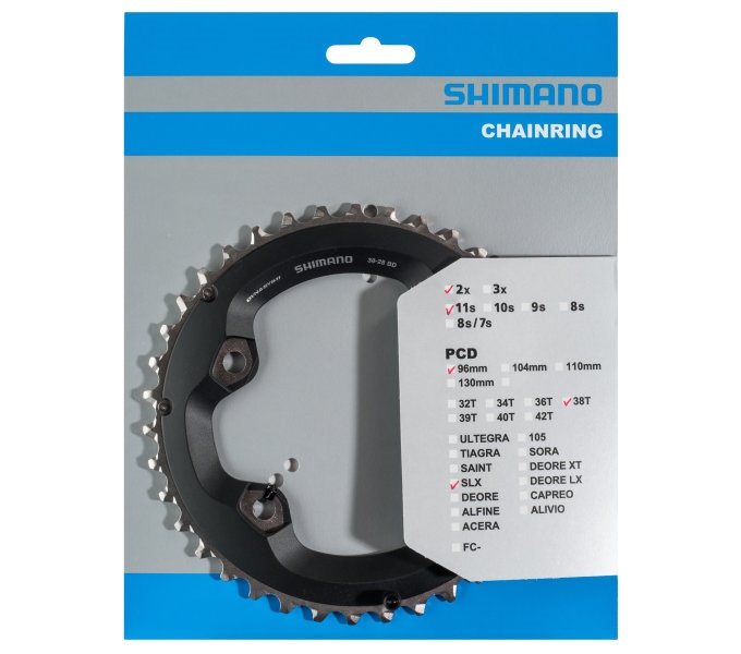 Звезда к шатуну Shimano FC-M7000-2, 38T, 2/11-ск., BD, для 38-28T фото 