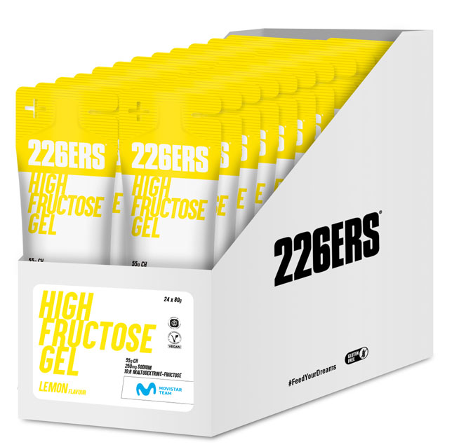 Гель 226ERS High Fructose 55г вуглеводів лимон 80г 24шт/уп 1920г фото 