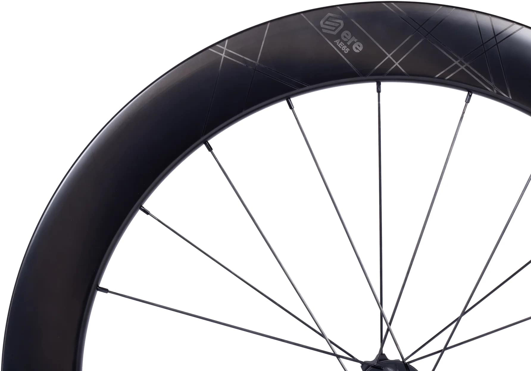 Колесо пер. + задн. 28" ERE GENUS II AE65 CARBON, Road, 100x12/142x12, CL, HG11, tubeless, черный сатин фото 2