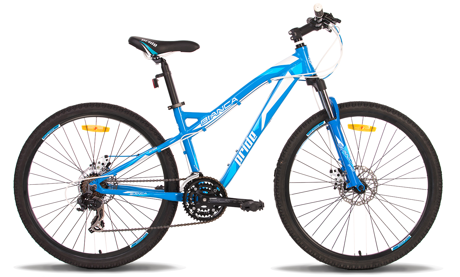 Велосипед 26 "Pride BIANCA disc рама - 16" синьо-білий 2014 фото 