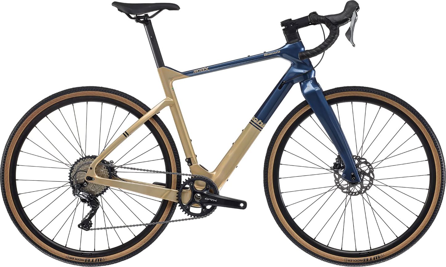 Велосипед 28" Bianchi ARCADEX GRX810 рама - M Gold/Blue/Glossy A3 фото 