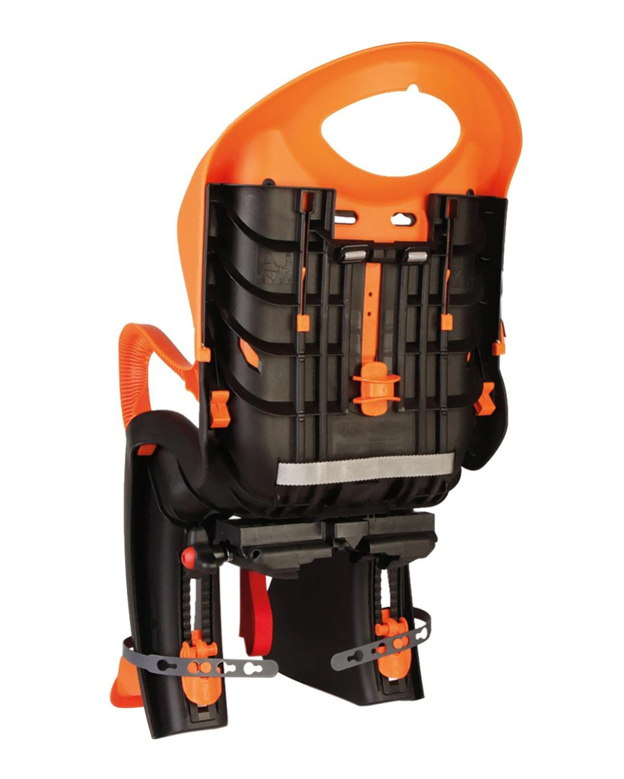 Сиденье задн. Bellelli Tiger Relax B-fix до 22кг, чёрно-оранжевое с оранжевой подкладкой фото 3