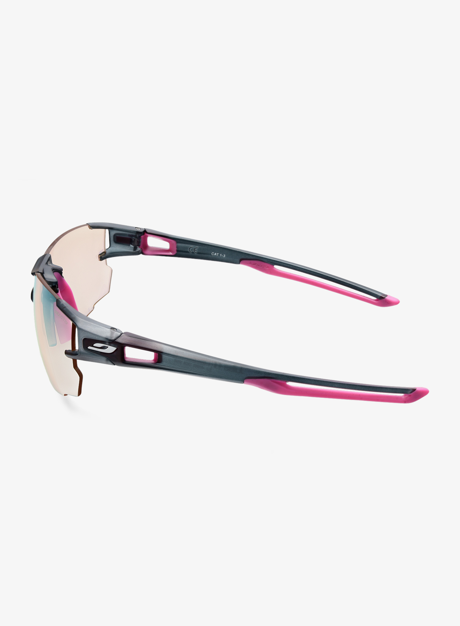 Окуляри Julbo AEROLITE REACTIV PERFOMANCE 1-3 LIGHT AMPLIFIER, чорно-рожеві, фотохромна лінза фото 3