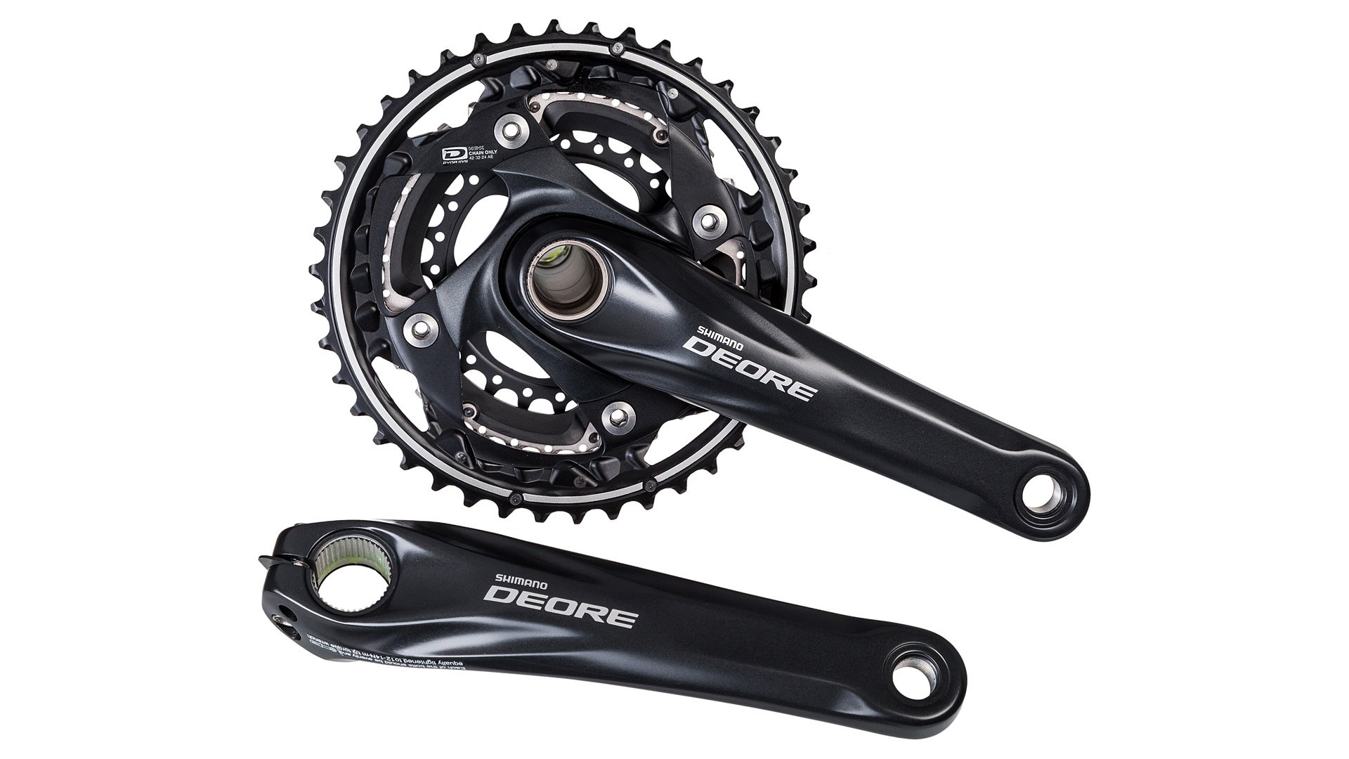 Шатун Shimano FC-M610-L DEORE 10ск. L175мм, 42х32х24T black фото 