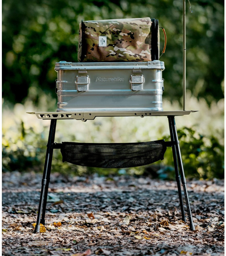 Стіл складаний Naturehike CNK2450JJ025, 60х40x36/54 см, оливковий фото 6