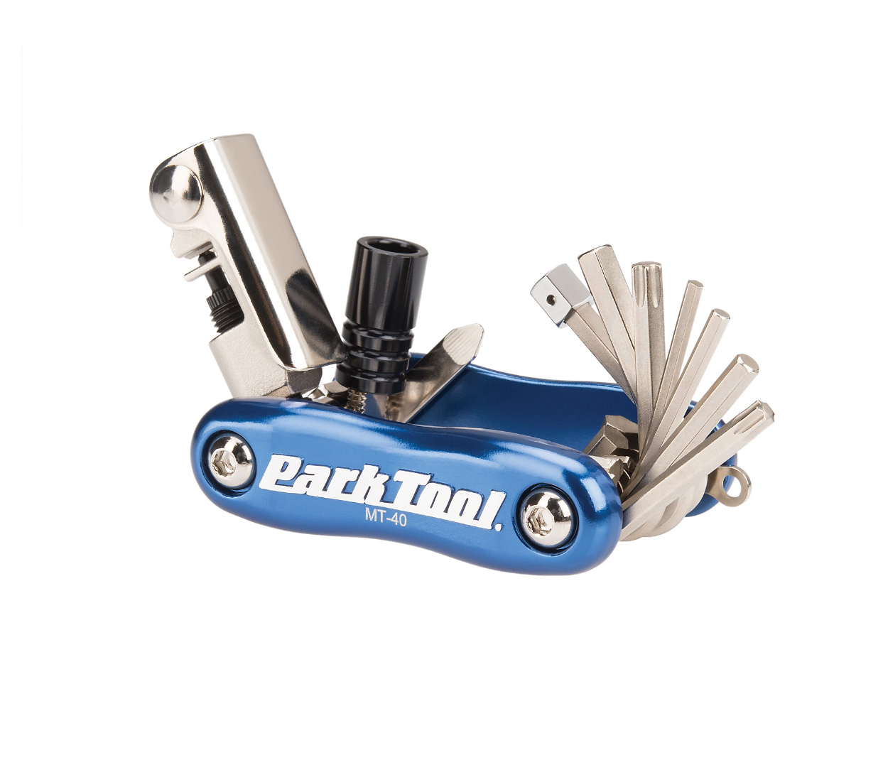 Мультитул Park Tool MT-40, 2,5/3/4/5/6/8mm, T25/T30, викрутка, витискач ланцюга, адаптер накачування CO2 фото 