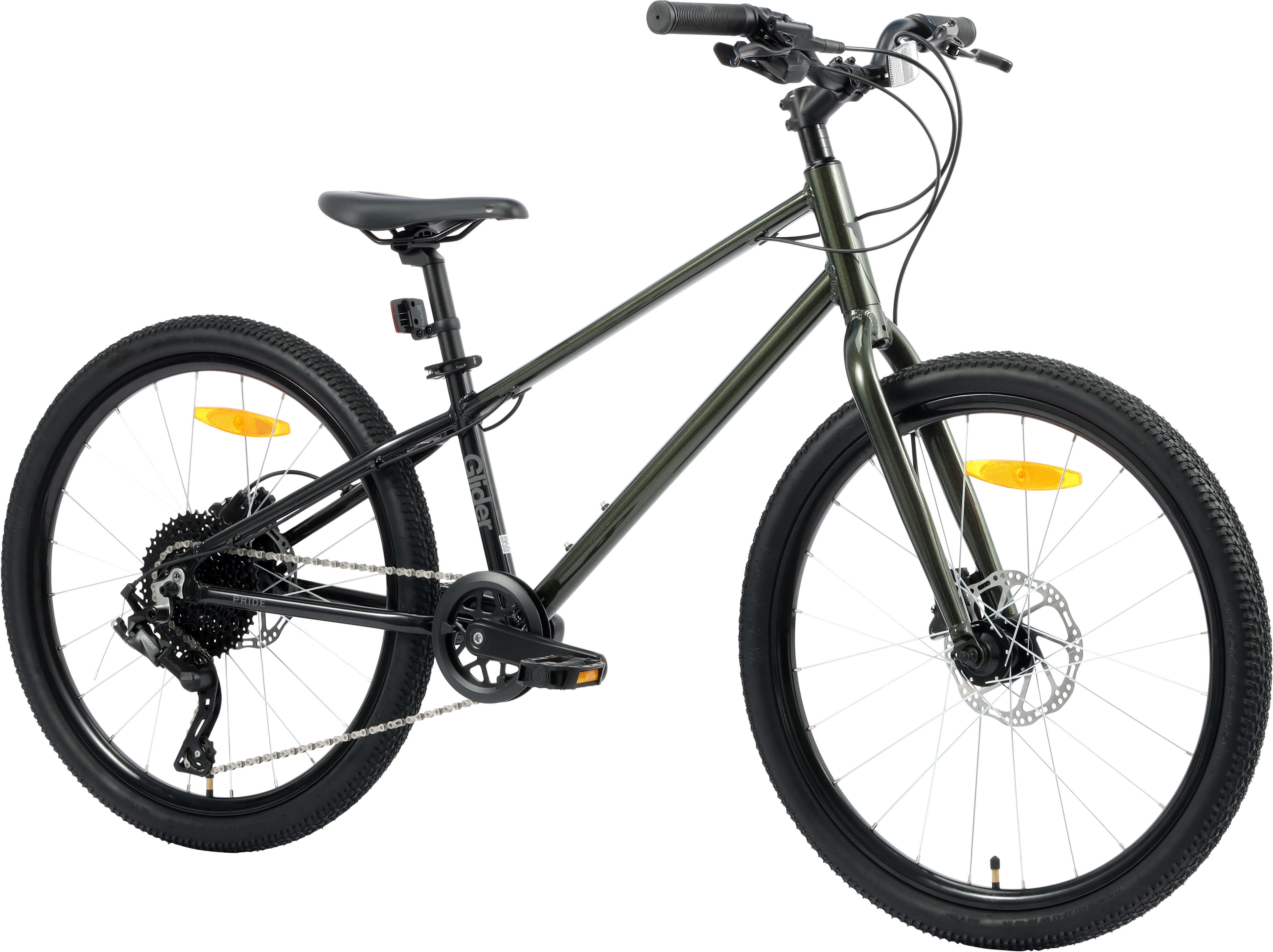 Велосипед 24" Pride GLIDER 4.2 чорний B6 фото 2