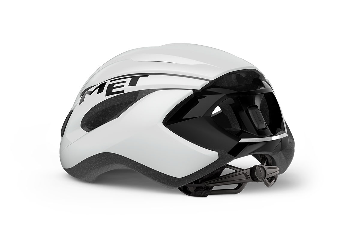 Шолом Met STRALE CE розмір M (52-58), white black matt/glossy, біло-чорний матовий/глянцевий фото 3
