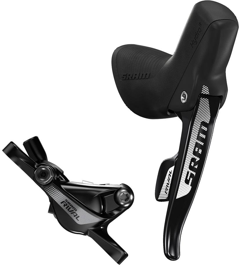 Гальмо дискове гідравлічне Sram Rival 1 / Rival 22 HRD, ліва ручка, каліпер, гідролінія 1800 мм, заднє фото 