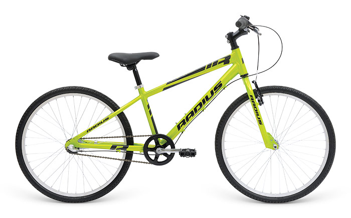 Велосипед 24 "Radius Axis 3 Gloss Lime/Gloss Black/Gloss Charcoal фото 