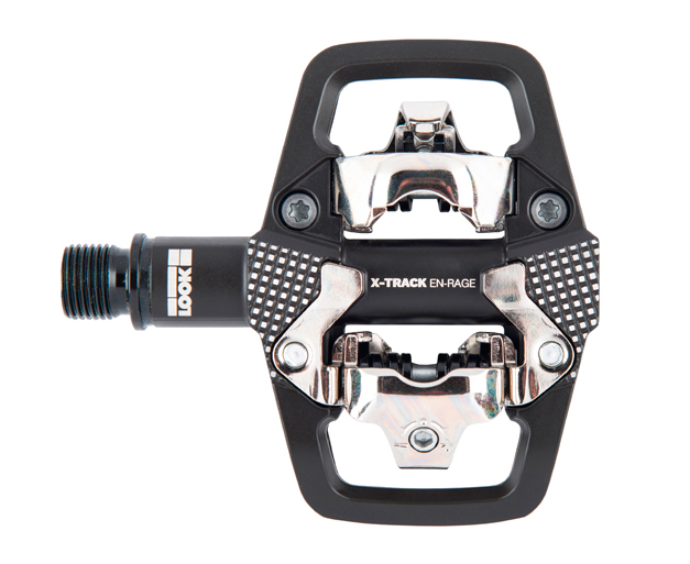 Педалі Look X-TRACK EN-RAGE BLACK, алюміній, вісь chromoly 9/16" , чорна фото 