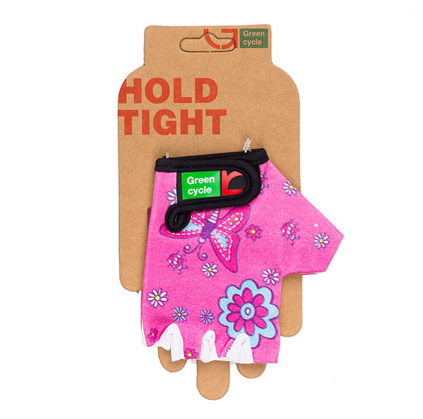 Перчатки Green Cycle NC-2529-2015 Kids без пальцев XL розовые фото 1