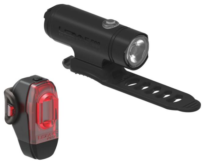 Комплект фара + мигалка Lezyne CLASSIC DRIVE / KTV PAIR, 500/10 Лм, черный матовый/черный фото 