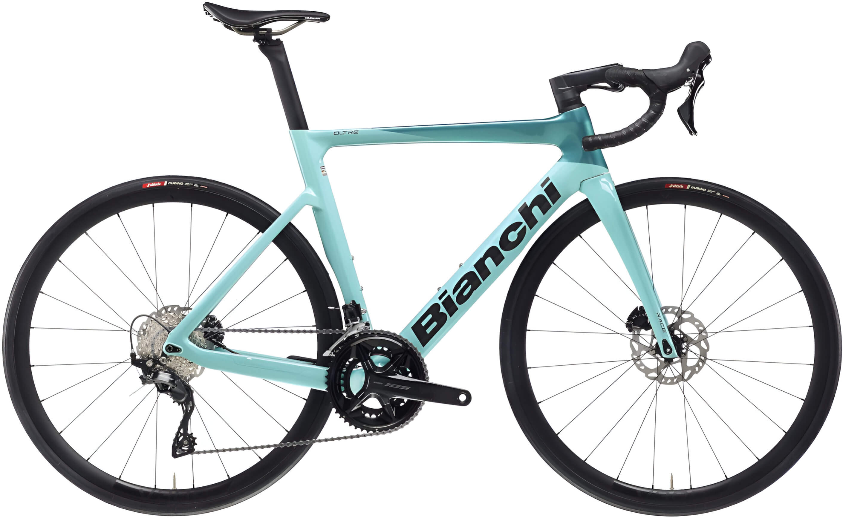 Велосипед 28" Bianchi OLTRE Race 105 Di2 12s рама - 50 см CK16/Metallic Celeste Full Glossy A5 фото 