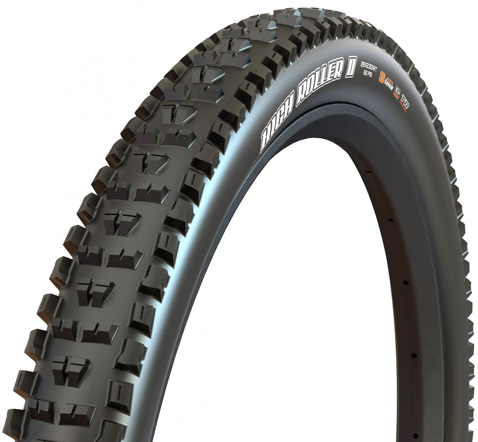 Фотография Покрышка 29x2.30 Maxxis HIGH ROLLER II, TPI60, Foldable, 3CT/EXO/TR 1 Покрышка 29x2.30 Maxxis HIGH ROLLER II, TPI60, Foldable, 3CT/EXO/TR фото 1