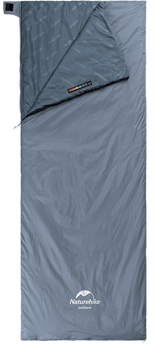 Спальний мішок Naturehike Ultralight LW180 NH21MSD09, лівий, розмір M, сіро-синій фото 