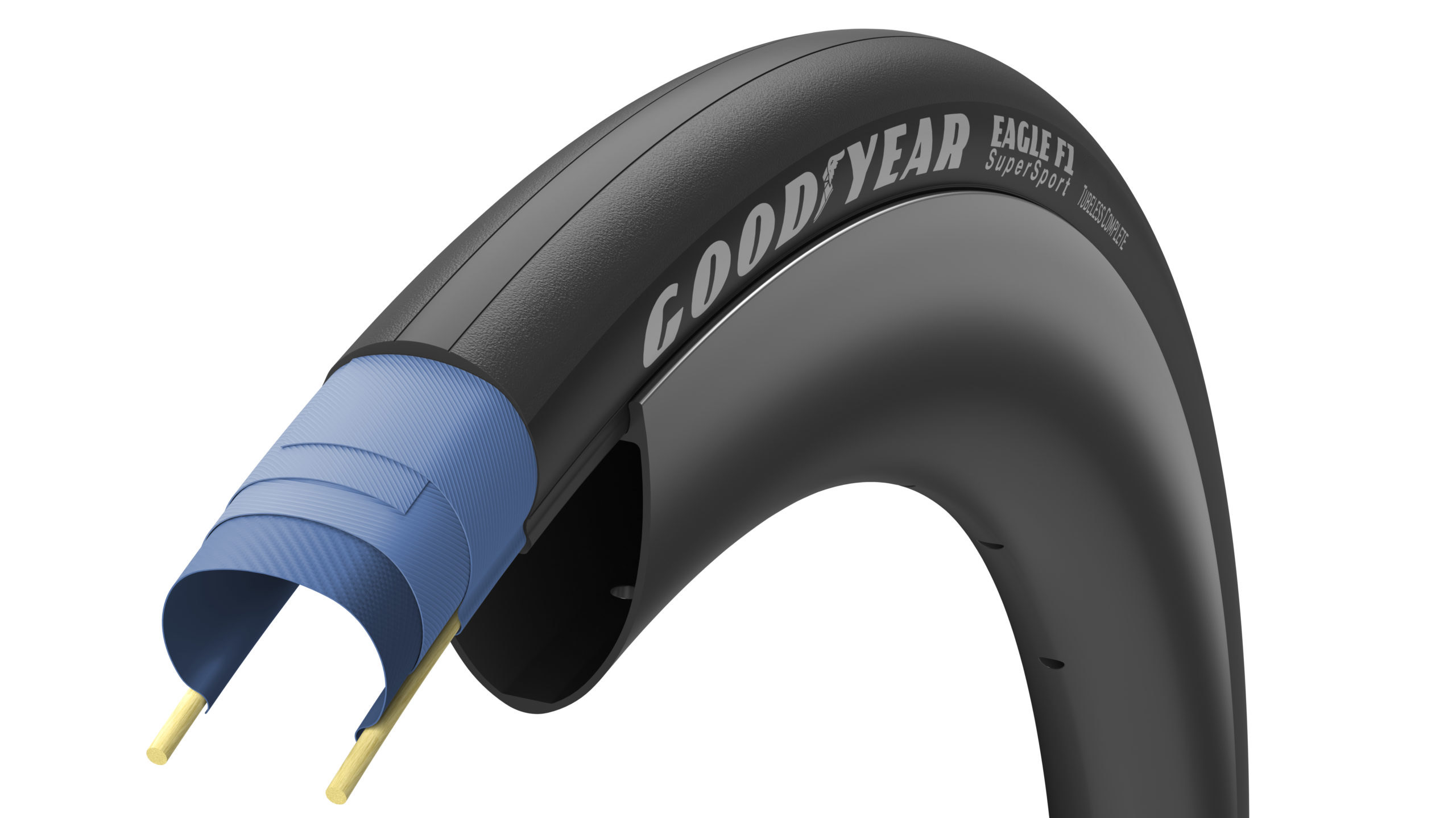 Покрышка 700x28C (28-622) GoodYear EAGLE F1 SuperSport, tubeless complete, folding, black, 120tpi фото 